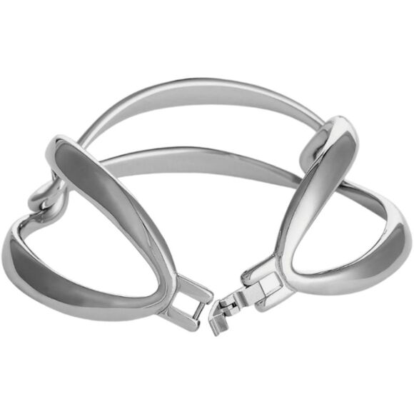 Calvin Klein NWT Silvertone Stainless Steel Bracelet - Picture 5 of 7